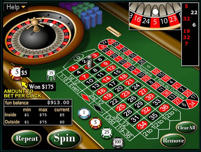 Roulette Winning Spin